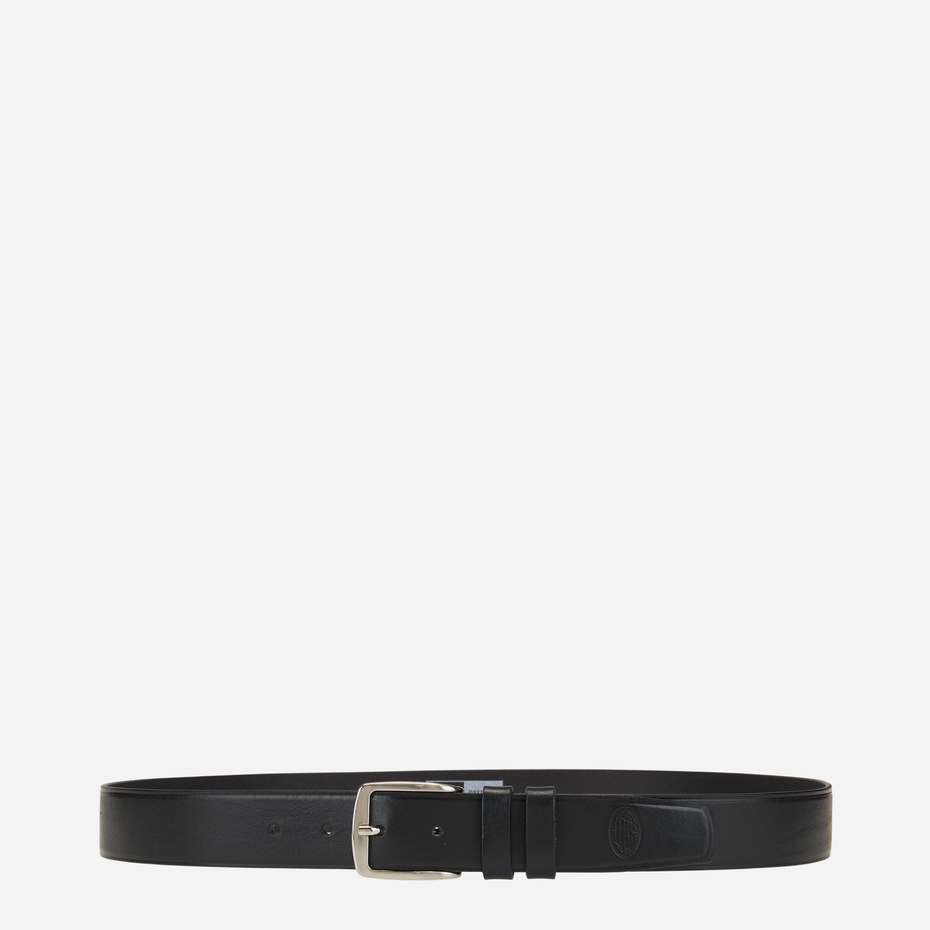 MILAN CLASSIC LEATHER BELT WITH LOGO