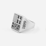 NOVE25 X MILAN - SILVER HISTORICAL LOGO CHEVALIER