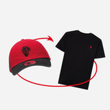 BUNDLE NEW ERA X AC MILAN CAP + BLACK T-SHIRT DEVIL COLLECTION