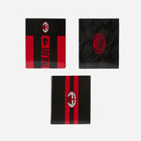 BUNDLE RING BINDER + NOTEBOOK SET OF 3 + PENCIL CASE AC MILAN