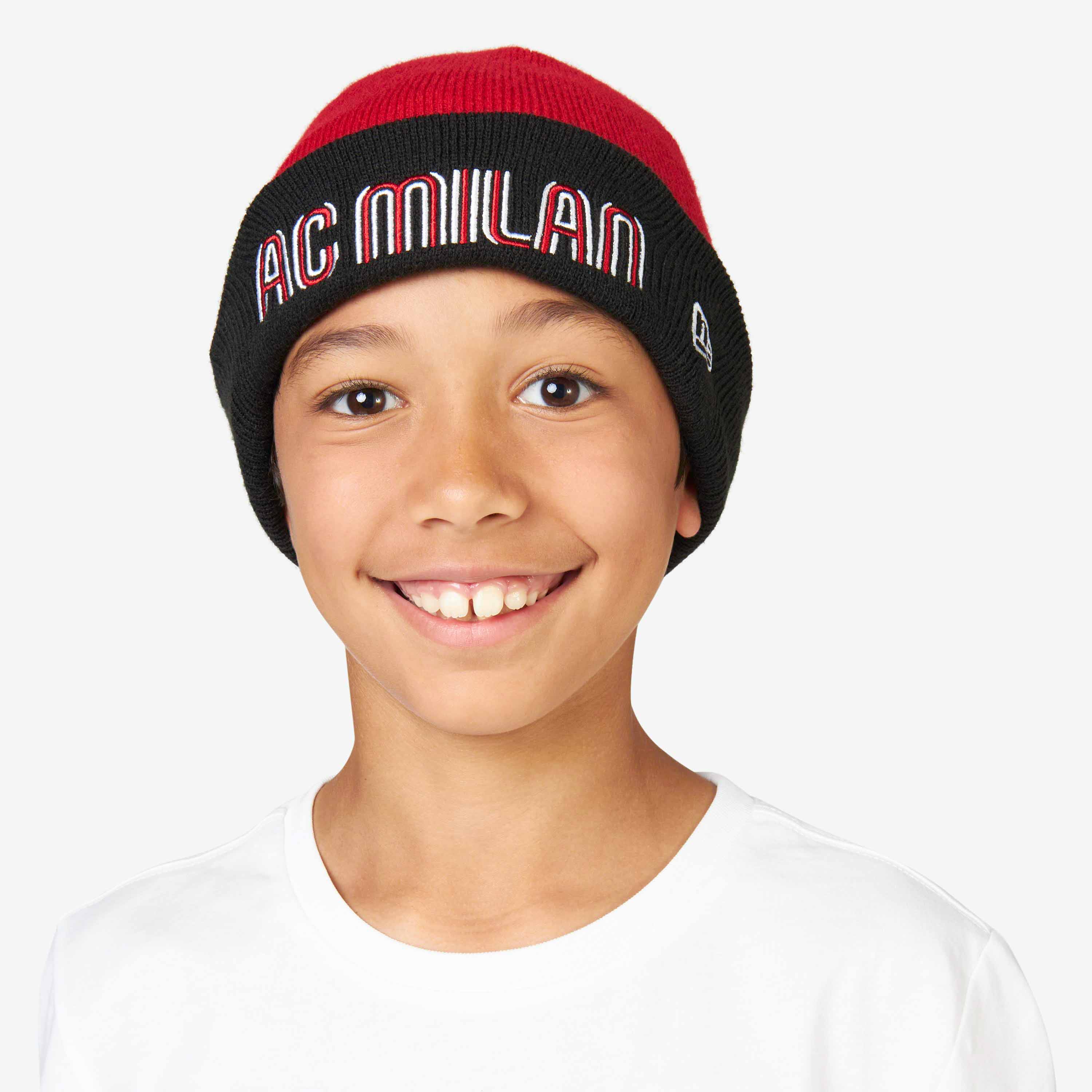 NEW ERA X AC MILAN KID'S BEANIE WITH LOGO