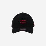 9FORTY® NEW ERA X AC MILAN CAP WITH "SEMPRE MILAN" EMBROIDERY