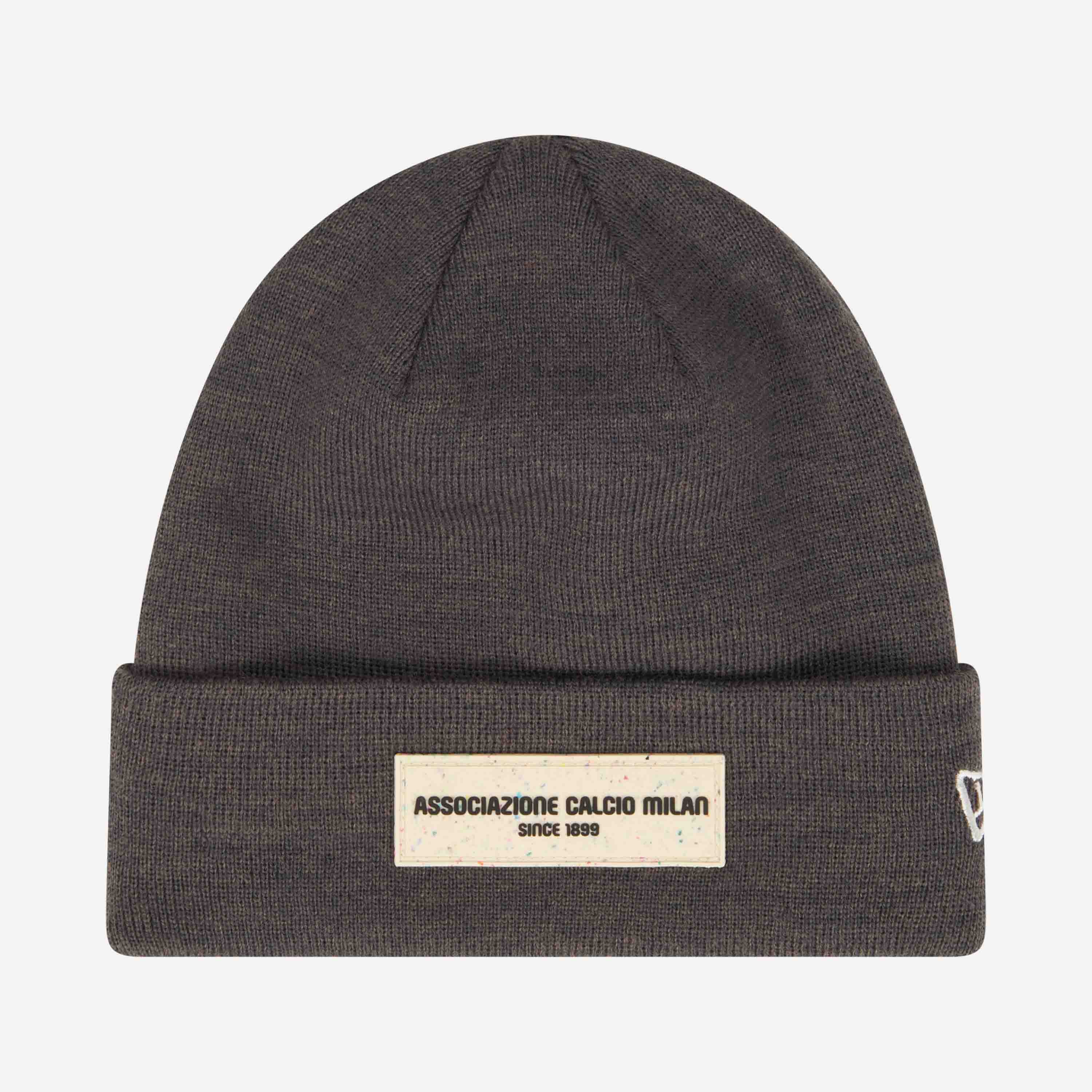 NEW ERA X AC MILAN BEANIE WITH "ASSOCIAZIONE CALCIO MILAN" PATCH