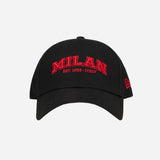 BUNDLE NEW ERA X AC MILAN CAP + BLACK T-SHIRT COLLEGE COLLECTION