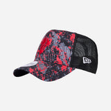 TRUCKER NEW ERA X AC MILAN CAP WITH EMBROIDERED DEVIL LOGO