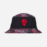NEW ERA X AC MILAN BUCKET HAT WITH DEVIL LOGO