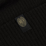 NEW ERA X AC MILAN BEANIE WITH GOLD EMBROIDERY