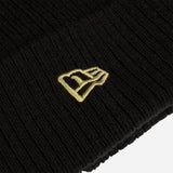 NEW ERA X AC MILAN BEANIE WITH GOLD EMBROIDERY