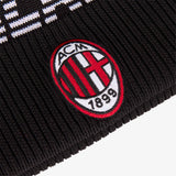 NEW ERA X AC MILAN BLACK AND RED BEANIE