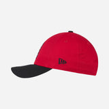 9FORTY® NEW ERA X AC MILAN KIDS RED AND BLACK CAP WITH LOGO