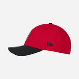 CAPPELLINO 9FORTY NEW ERA X AC MILAN ROSSO E NERO CON LOGO