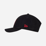 9FORTY NEW ERA X AC MILAN BLACK FAUX SUEDE CAP
