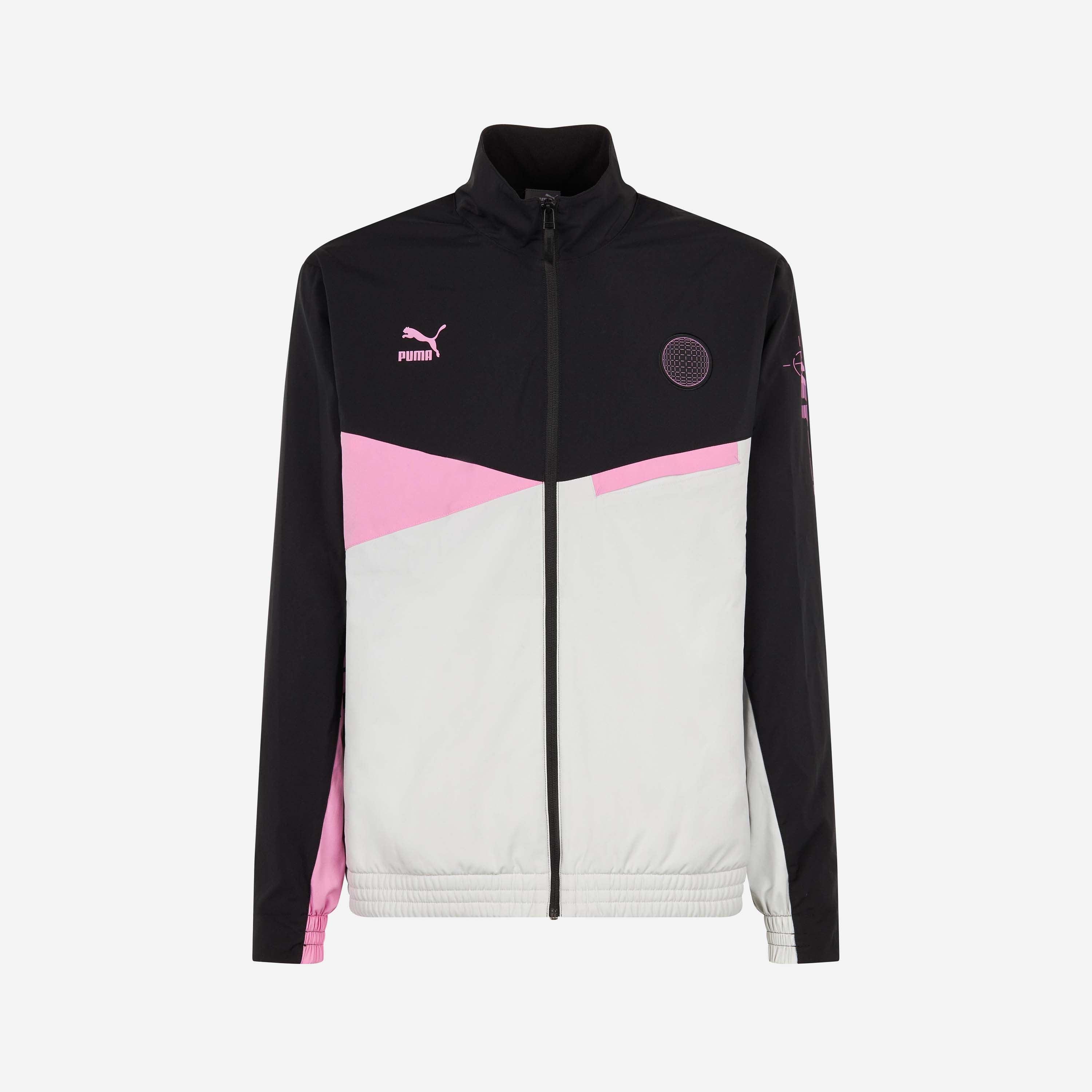 AC MILAN COLOUR BLOCK JACKET WITH ZIP AND POCKETS