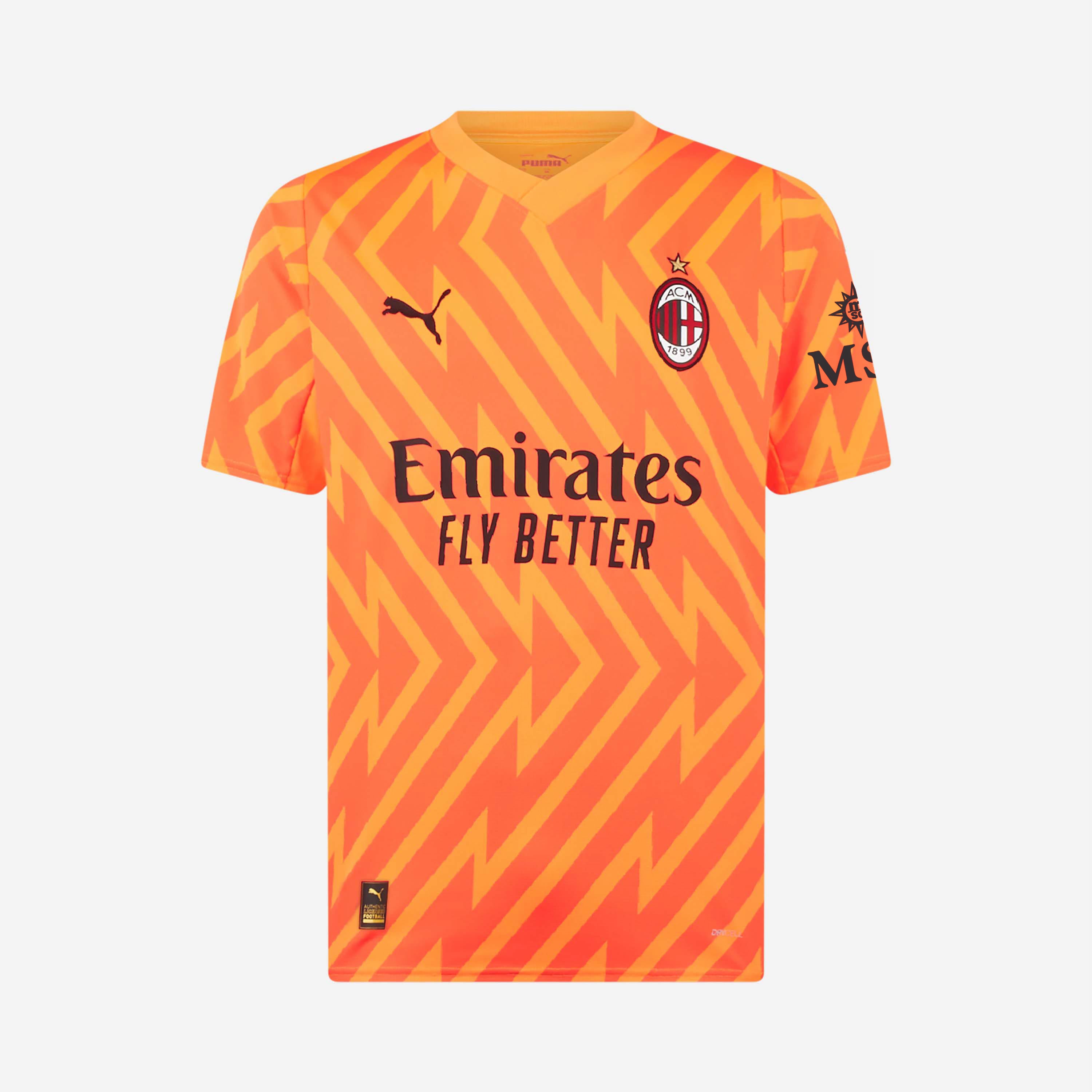 Ac Milan Maglia Puma Bambino Oro Nuova Maglia Milan Away Maglia