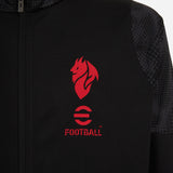 MILAN TRAINING 2025/26 BLACK JACKET WITH ZIPPER AND POCKETS