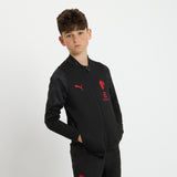 MILAN TRAINING 2025/26 KIDS' BLACK JACKET WITH ZIPPER AND POCKETS