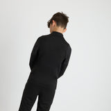 MILAN TRAINING 2025/26 KIDS' BLACK JACKET WITH ZIPPER AND POCKETS