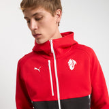MILAN PUMATECH 2025/26 RED JACKET WITH ZIPPER AND HOOD