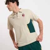 MILAN PUMATECH 2025/26 BEIGE POLO SHIRT