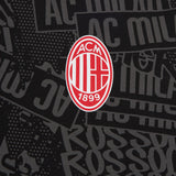 AC MILAN BLACK T-SHIRT WITH GRAPHIC CULTURE COLLECTION