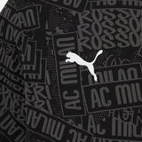 AC MILAN BLACK T-SHIRT WITH GRAPHIC CULTURE COLLECTION