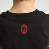 AC MILAN BLACK KIDS T-SHIRT WITH ROSSONERI GRAPHIC CULTURE COLLECTION