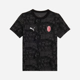 AC MILAN KIDS BLACK T-SHIRT CULTURE COLLECTION