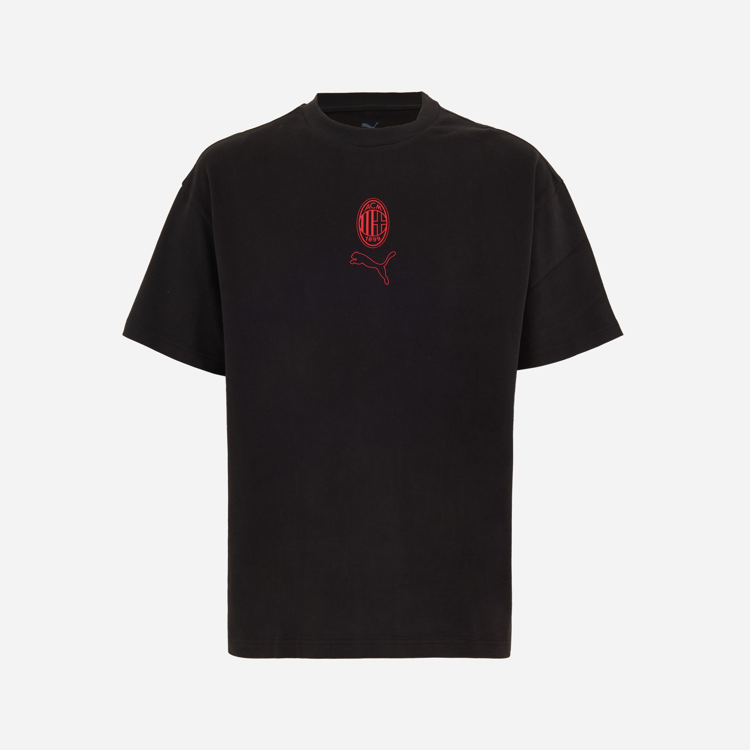 AC MILAN BLACK T-SHIRT FOOTBALL STATEMENT COLLECTION