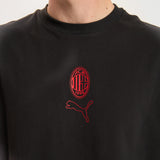 AC MILAN BLACK T-SHIRT FOOTBALL STATEMENT COLLECTION