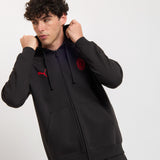 AC MILAN BLACK ZIP-UP SWEATSHIRT ESSENTIAL COLLECTION