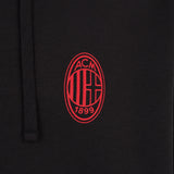 AC MILAN BLACK ZIP-UP SWEATSHIRT ESSENTIAL COLLECTION