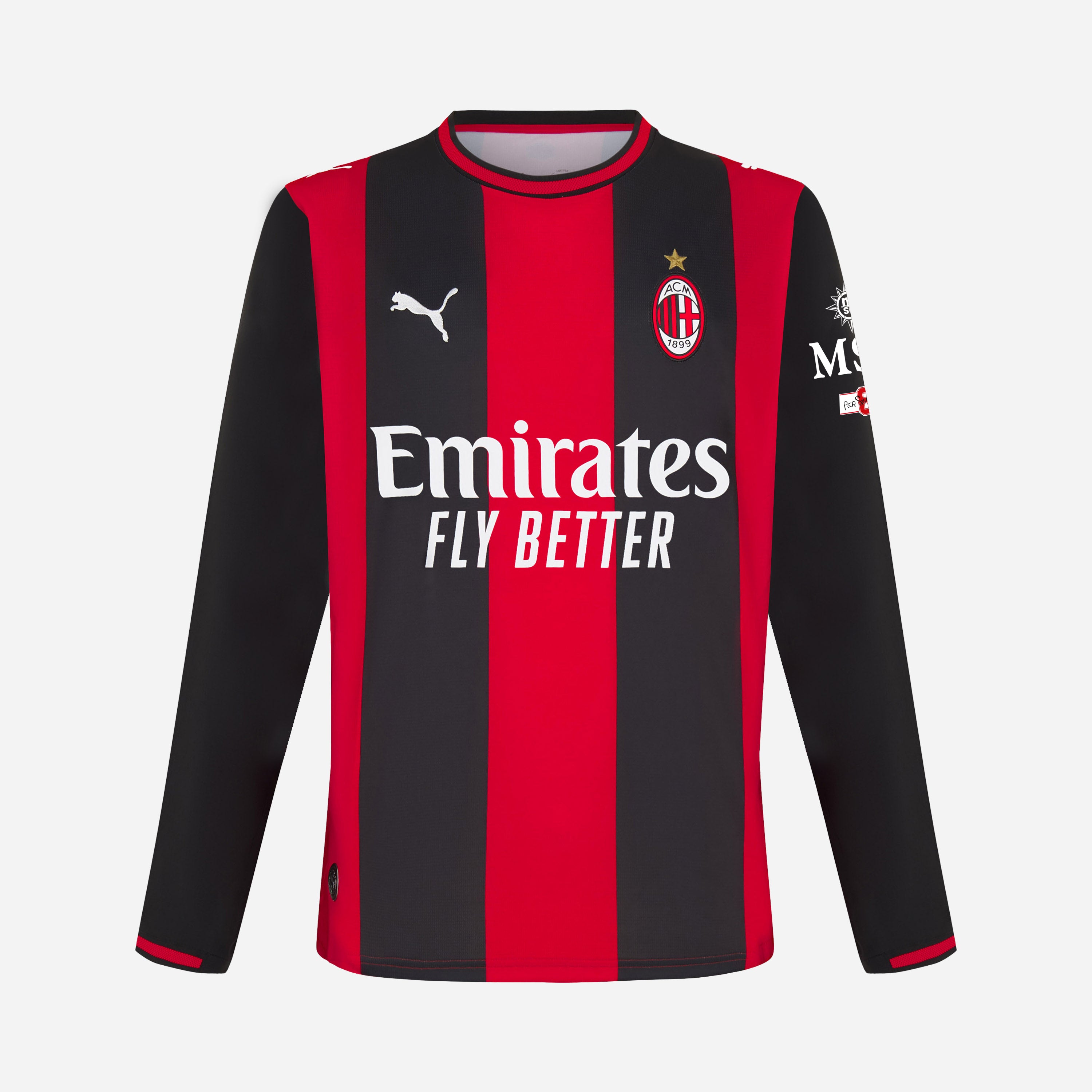 MAGLIA MILAN GARA HOME AUTHENTIC 2026/27 A MANICHE LUNGHE
