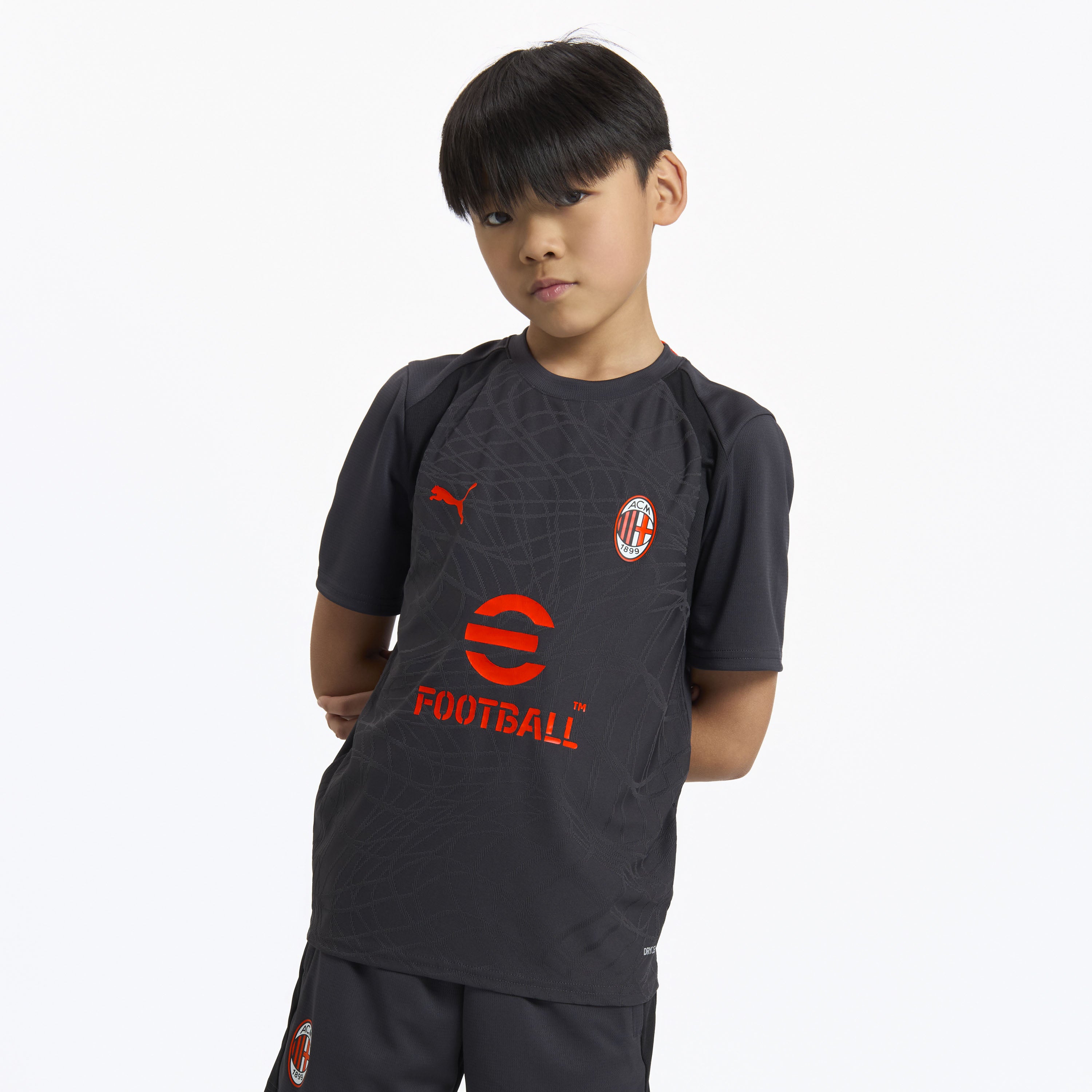 MILAN TRAINING 2026/27 KIDS' DARK GREY JERSEY