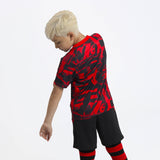 MILAN PREMATCH 2026/27 KIDS' RED AND BLACK T-SHIRT