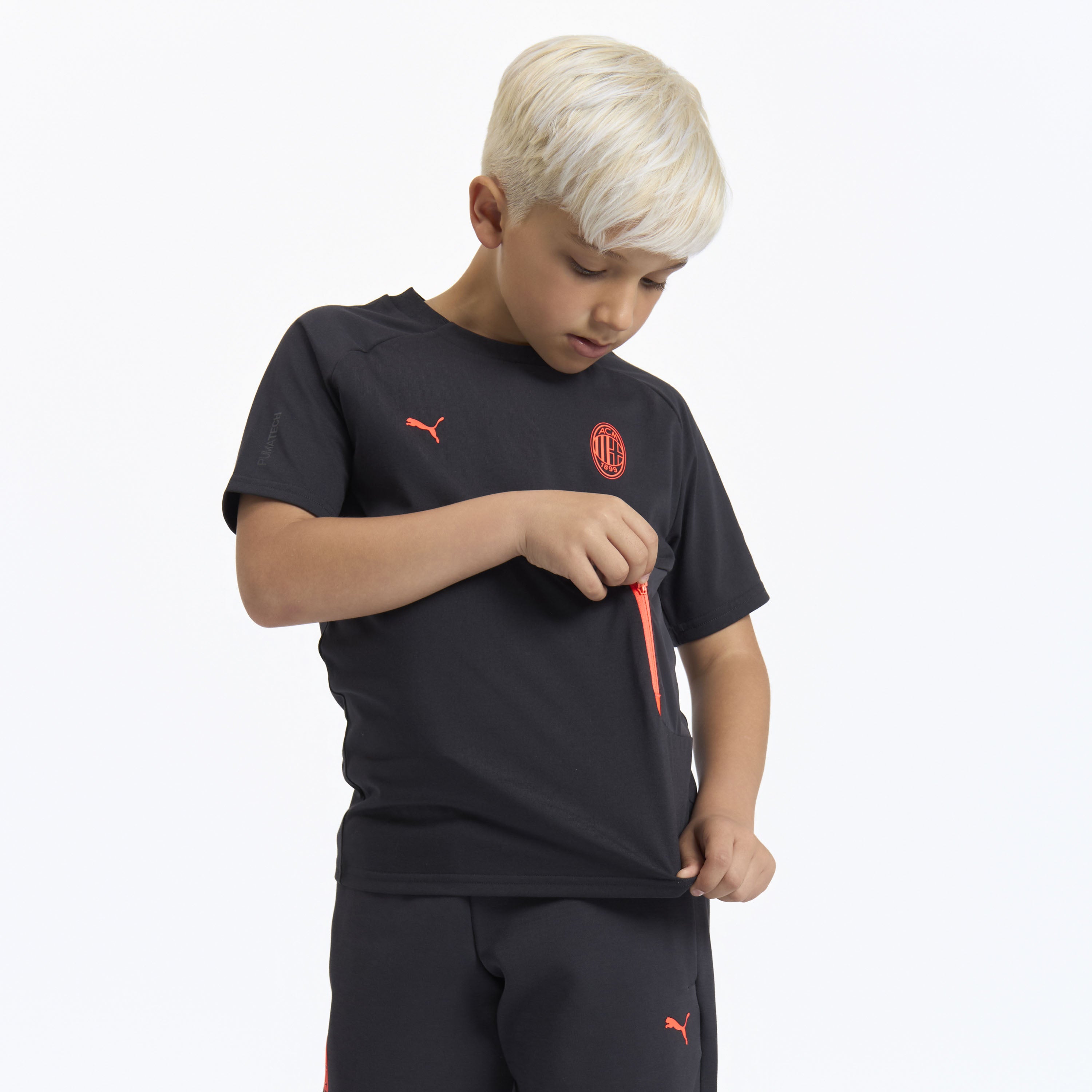 MILAN PUMATECH 2026/27 KIDS DARK GREY T-SHIRT