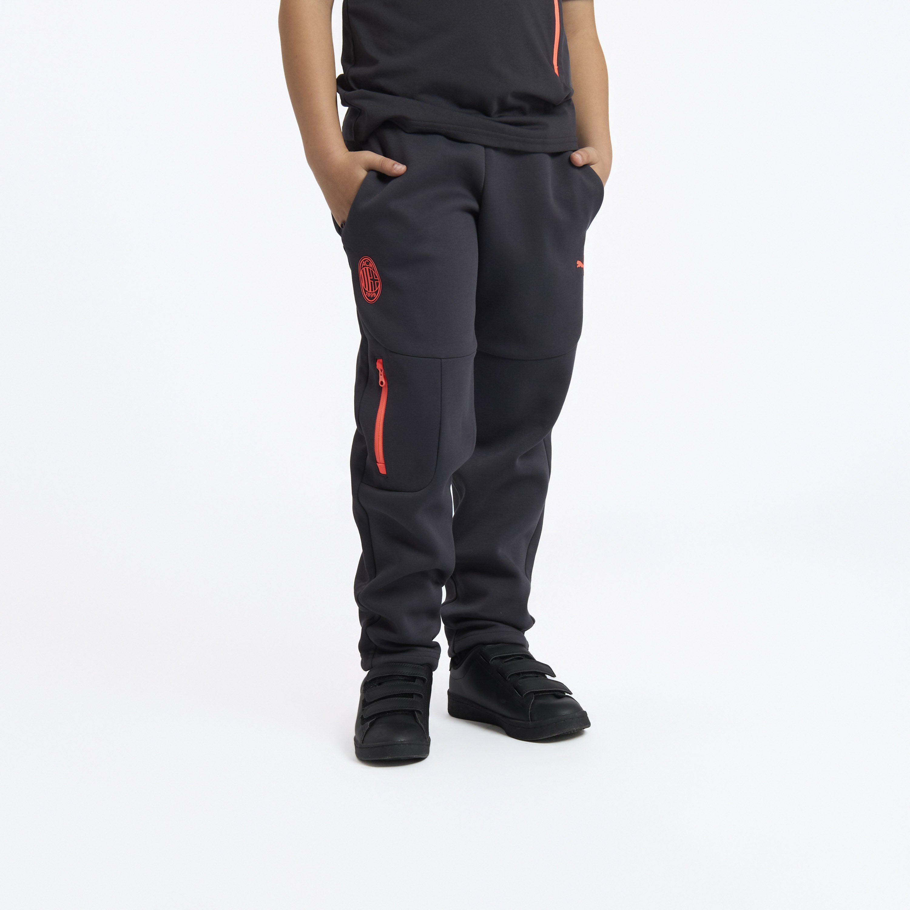 MILAN PUMATECH 2026/27 KIDS DARK GREY PANTS WITH POCKETS