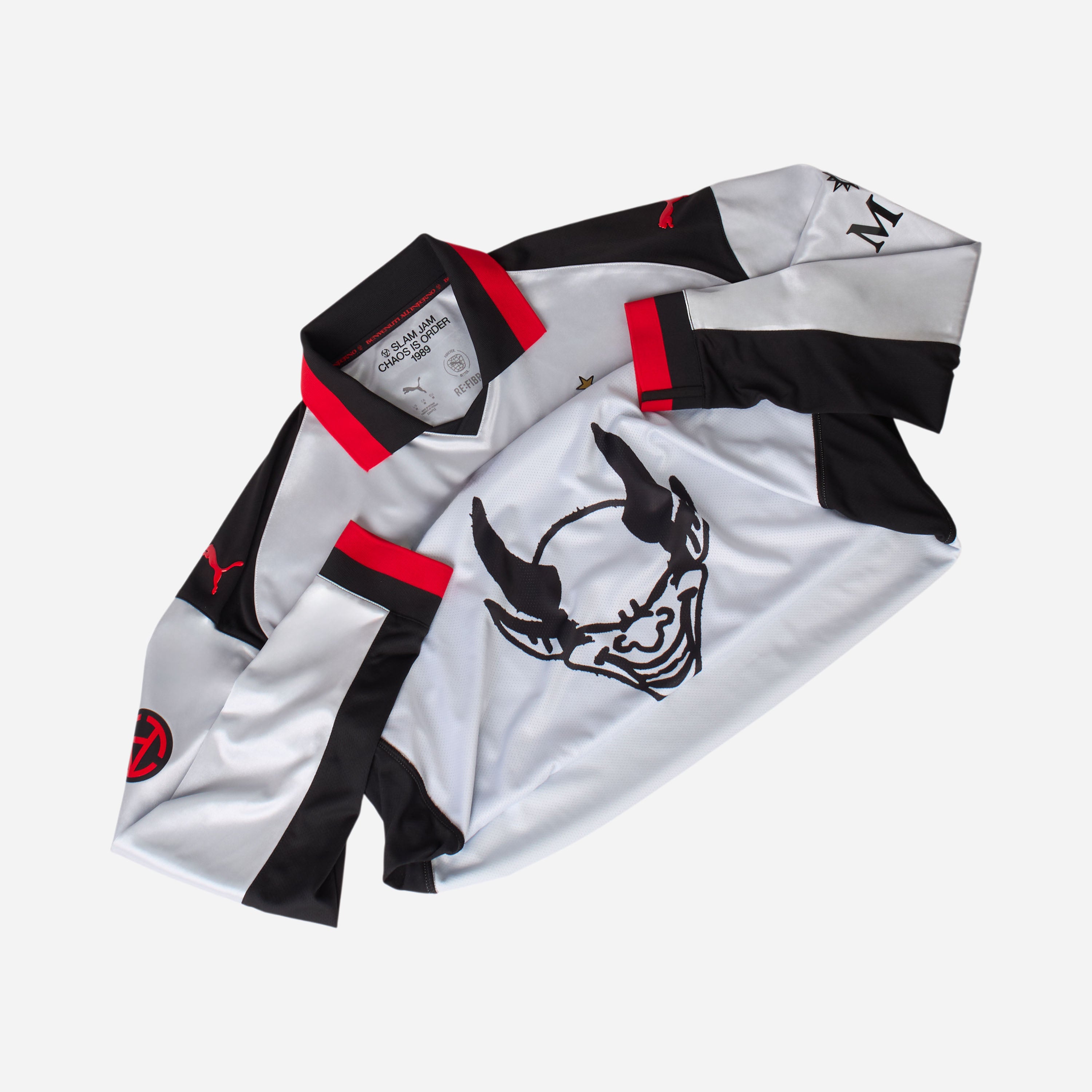 LIMITED EDITION SILVER JERSEY PUMA X AC MILAN X SLAM JAM
