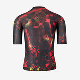 CASTELLI X AC MILAN BLACK CYCLING JERSEY WITH RED DETAILS