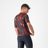 CASTELLI X AC MILAN BLACK CYCLING JERSEY WITH RED DETAILS