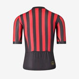 CASTELLI X AC MILAN RED AND BLACK STRIPED CYCLING JERSEY