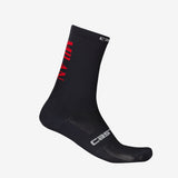 CASTELLI X AC MILAN BLACK CYCLING SOCKS