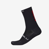 CASTELLI X AC MILAN BLACK CYCLING SOCKS