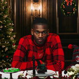 AC MILAN TARTAN CHRISTMAS JUMPER