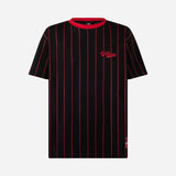 AC MILAN PIN STRIPE T-SHIRT URBAN COLLECTION BLACK