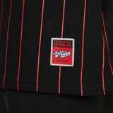 AC MILAN PIN STRIPE T-SHIRT URBAN COLLECTION BLACK