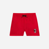 BUNDLE RED KIDS' SWIM SHORTS + BEACHBALL AC MILAN