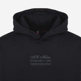 AC MILAN CASCIAVIT BLACK AND GREY HOODIE