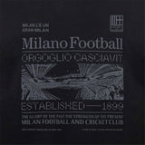 AC MILAN CASCIAVIT BLACK AND GREY HOODIE