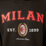 AC MILAN BLACK HOODIE COLLEGE COLLECTION