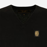AC MILAN CASHMERE BLEND V NECK GOLD ESSENTIAL COLLECTION
